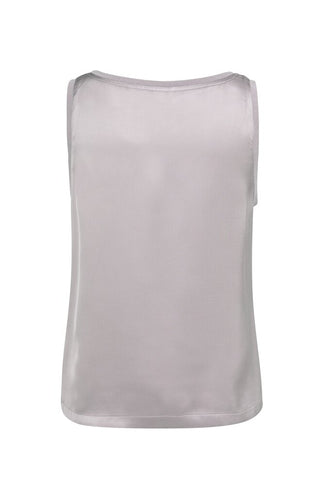 YAYA B.V / Damen-Shirt / Satin-Oberteil mit Rippung