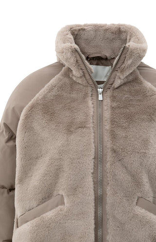YAYA B.V / Damen-Jacke / Gepolsterte Teddyjacke