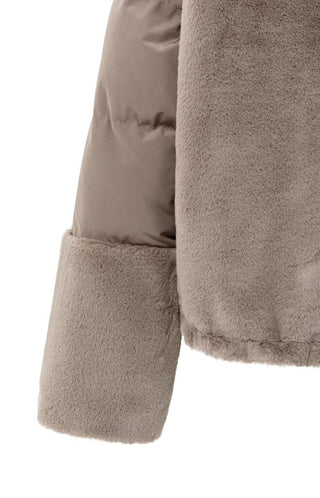 YAYA B.V / Damen-Jacke / Gepolsterte Teddyjacke