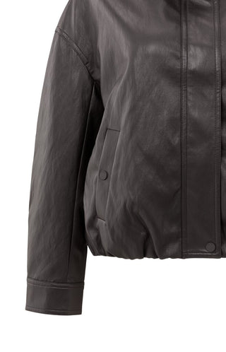 YAYA B.V / Damen-Jacke / Kurze Jacke aus Lederimitat