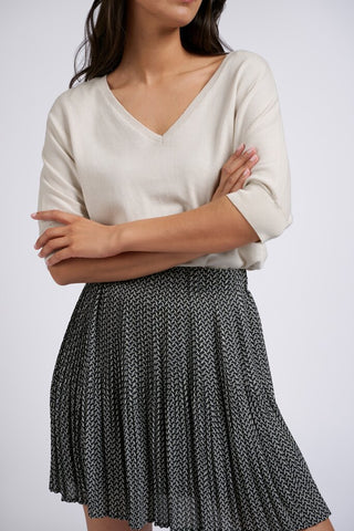 YAYA B.V / Damen-Strick / Pullover mit V-Ausschnitt