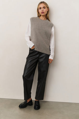 YAYA B.V / Damen-Strick / Pullover mit U-Boot-Ausschnitt
