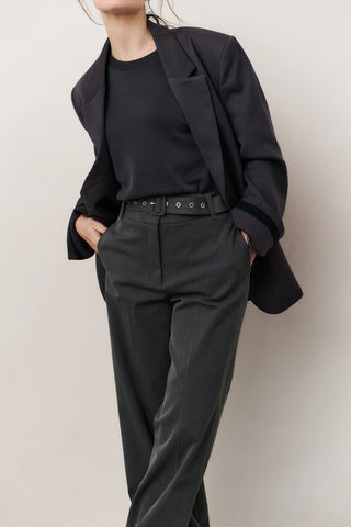 YAYA B.V / Damen-Sweat / T-Shirt mit Rippung