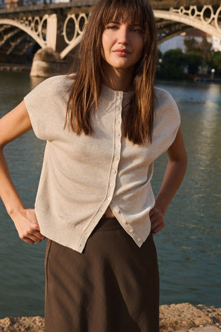 YAYA B.V / Damen-Strick / Strickcardigan mit Kn?pfen