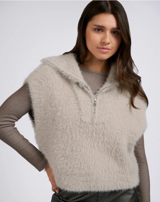 YAYA B.V / Damen-Strick / ?rmelloser Pullover