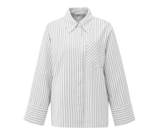 YAYA B.V / Damen-Bluse / Gestreifte Oversize-Bluse