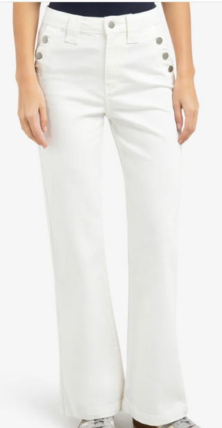 YAYA B.V / Damen-Jeans / Denimhose mit Knopfdetails