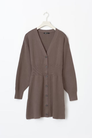 Ginatricot / Damen-Kleid / Knitted button down dress